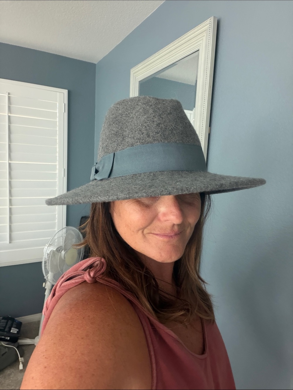 NWT 14th & Union Gray Wool Fedora Adjustable with Band